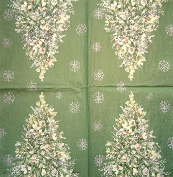 195 Christmas Flowers - 3-ply (red) - Ihr